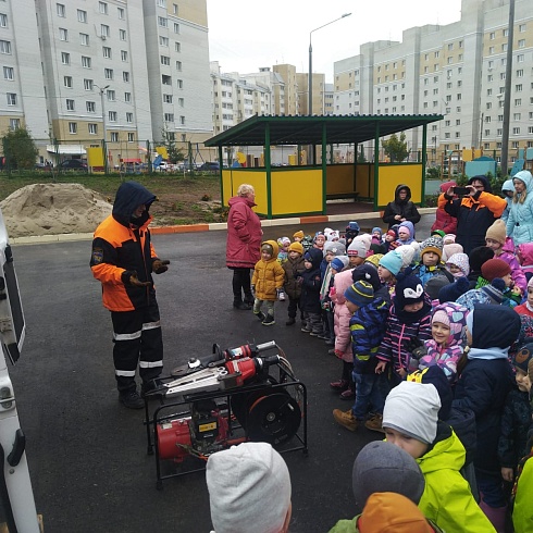 Спасатели РОССОЮЗСПАСа Владимирской области провели занятия в детском саду № 19 г. Владимира